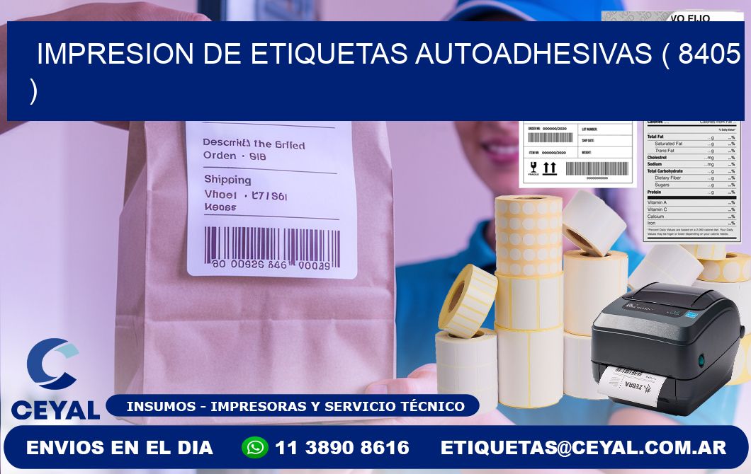 IMPRESION DE ETIQUETAS AUTOADHESIVAS ( 8405 )