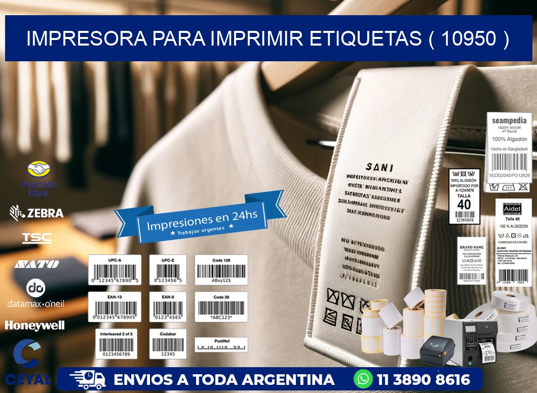 IMPRESORA PARA IMPRIMIR ETIQUETAS ( 10950 )