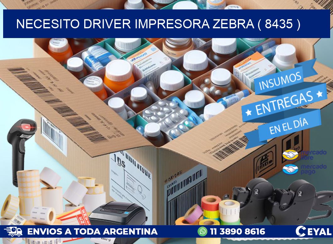 NECESITO DRIVER IMPRESORA ZEBRA ( 8435 )