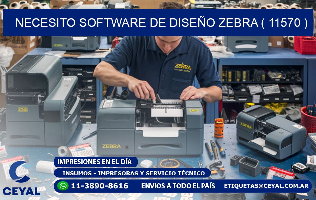NECESITO SOFTWARE DE DISEÑO ZEBRA ( 11570 )