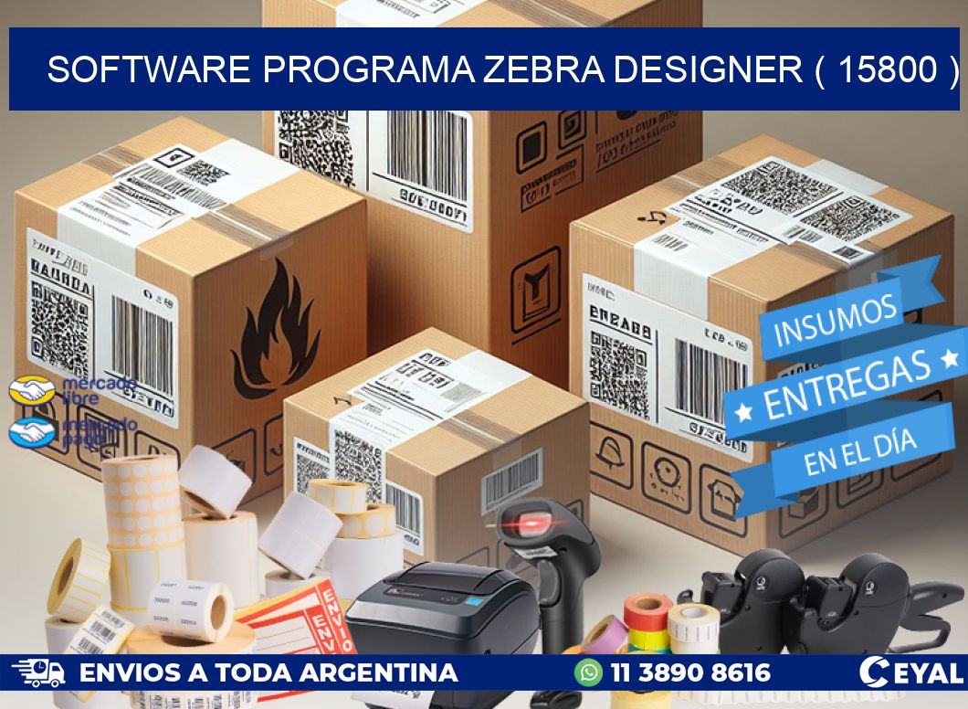 SOFTWARE PROGRAMA ZEBRA DESIGNER ( 15800 )