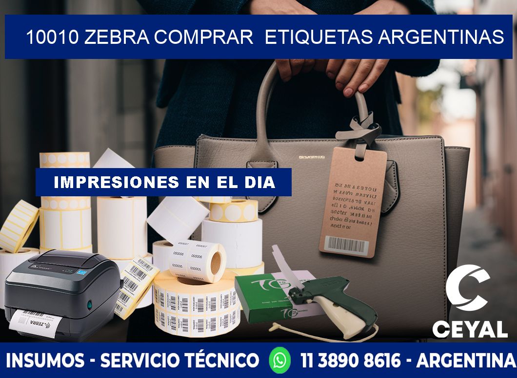 10010 ZEBRA COMPRAR  ETIQUETAS ARGENTINAS