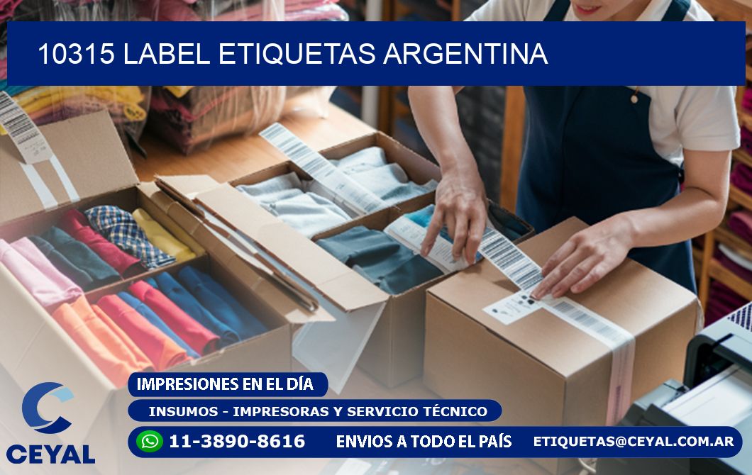 10315 LABEL ETIQUETAS ARGENTINA