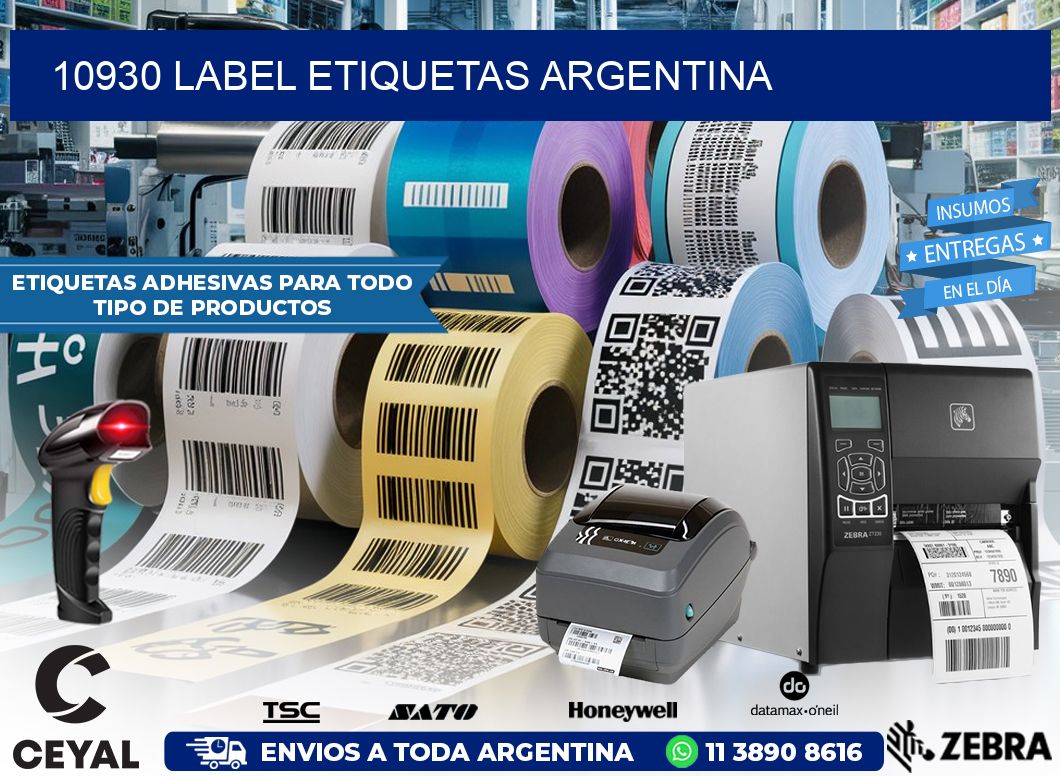 10930 LABEL ETIQUETAS ARGENTINA