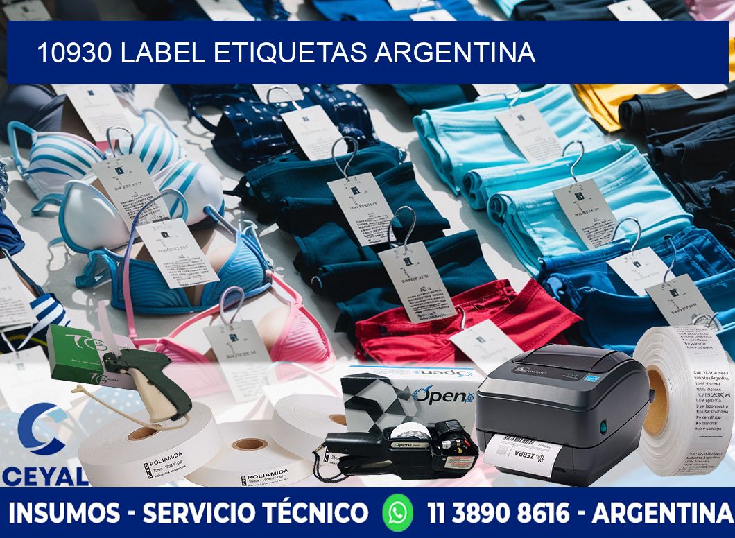 10930 LABEL ETIQUETAS ARGENTINA