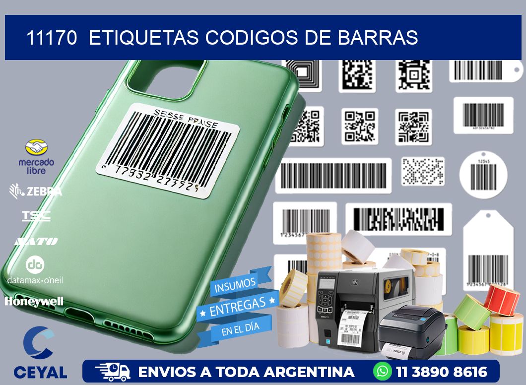 11170  ETIQUETAS CODIGOS DE BARRAS
