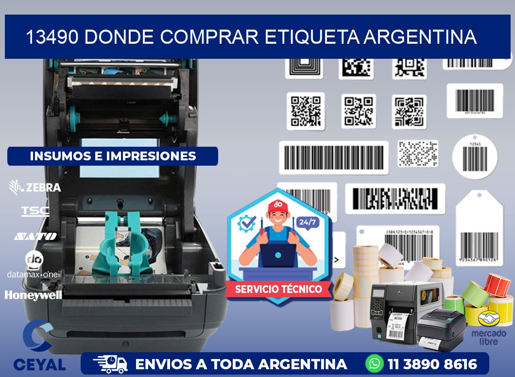 13490 DONDE COMPRAR ETIQUETA ARGENTINA