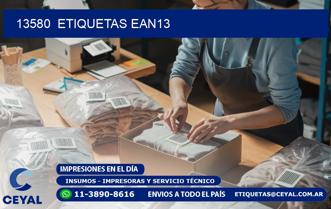13580  ETIQUETAS EAN13