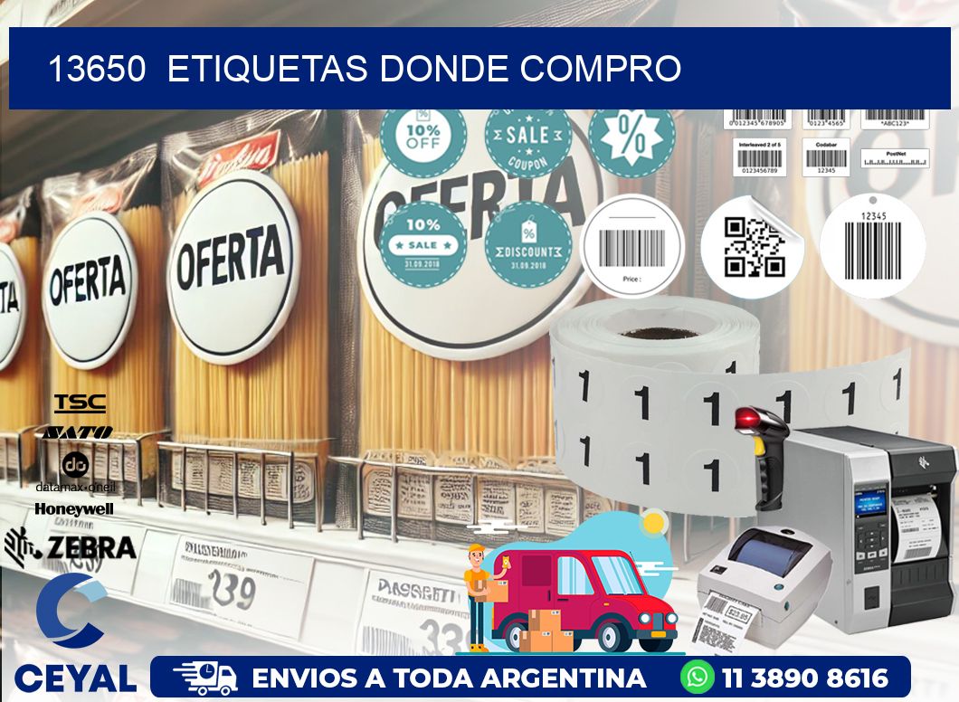 13650  ETIQUETAS DONDE COMPRO
