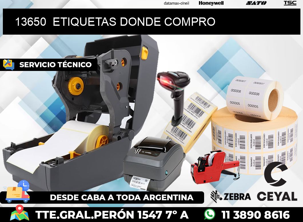 13650  ETIQUETAS DONDE COMPRO