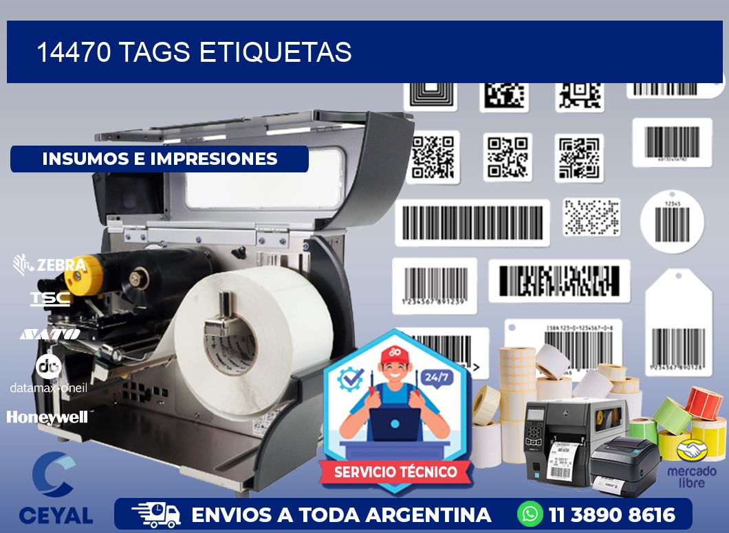 14470 TAGS ETIQUETAS
