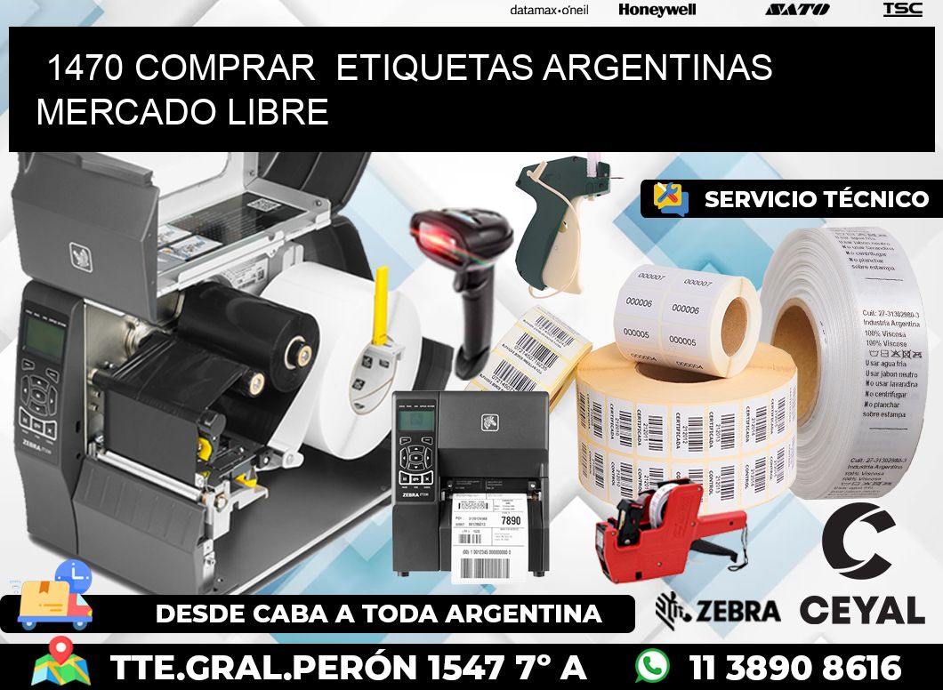 1470 COMPRAR  ETIQUETAS ARGENTINAS MERCADO LIBRE