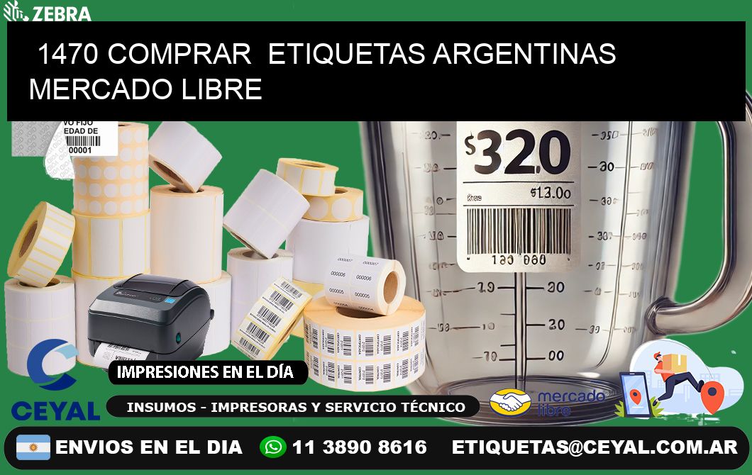 1470 COMPRAR  ETIQUETAS ARGENTINAS MERCADO LIBRE