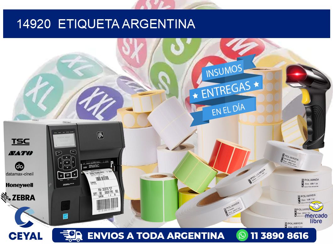 14920  ETIQUETA ARGENTINA