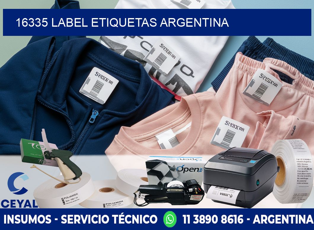 16335 LABEL ETIQUETAS ARGENTINA