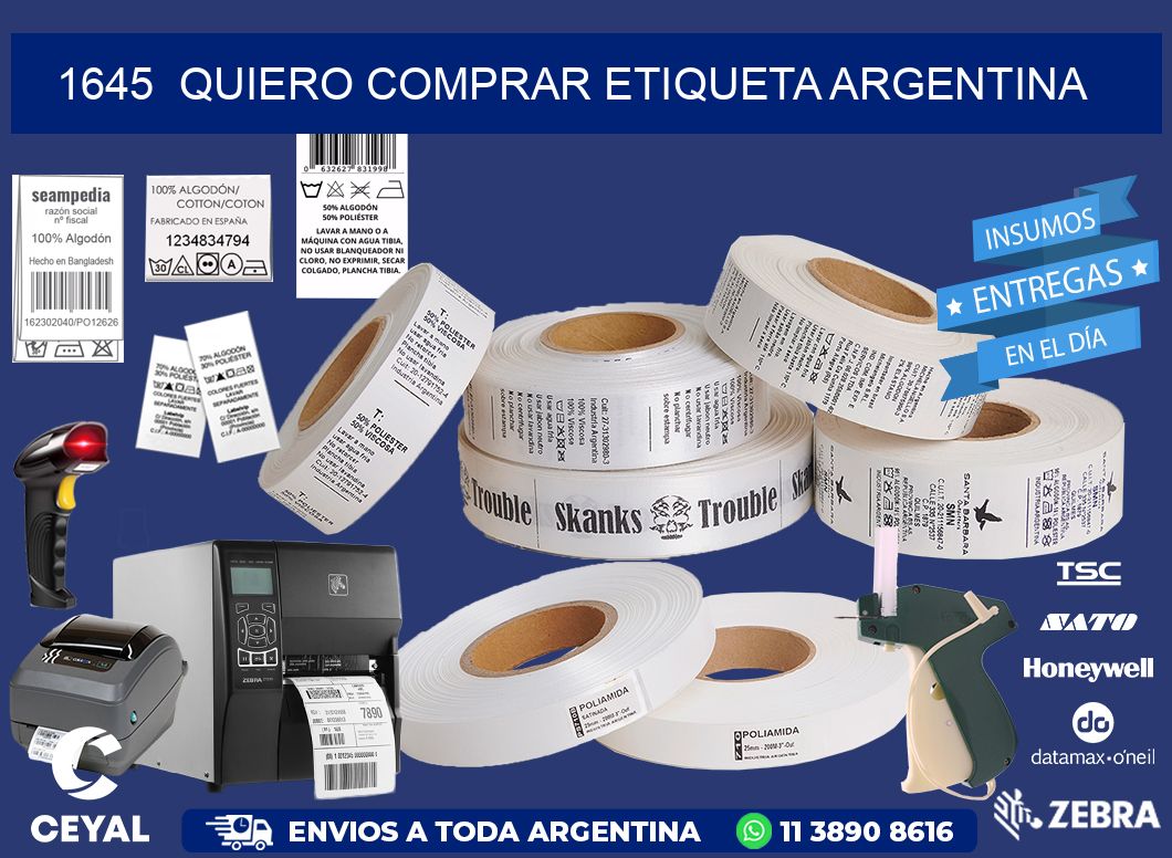 1645  QUIERO COMPRAR ETIQUETA ARGENTINA