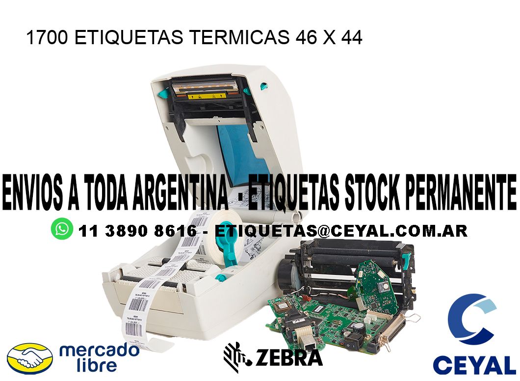 1700 ETIQUETAS TERMICAS 46 x 44