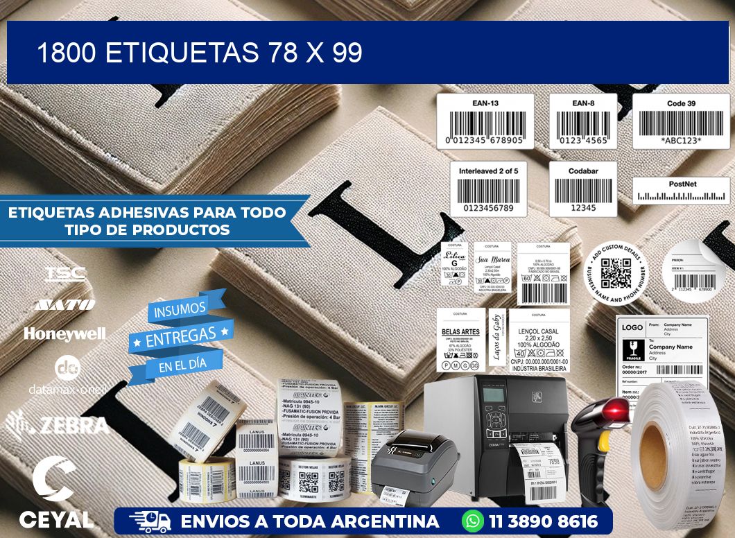 1800 ETIQUETAS 78 x 99