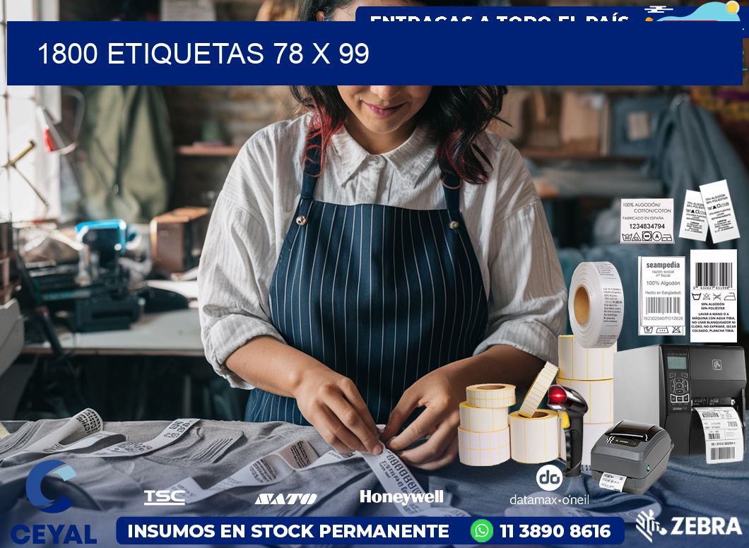 1800 ETIQUETAS 78 x 99