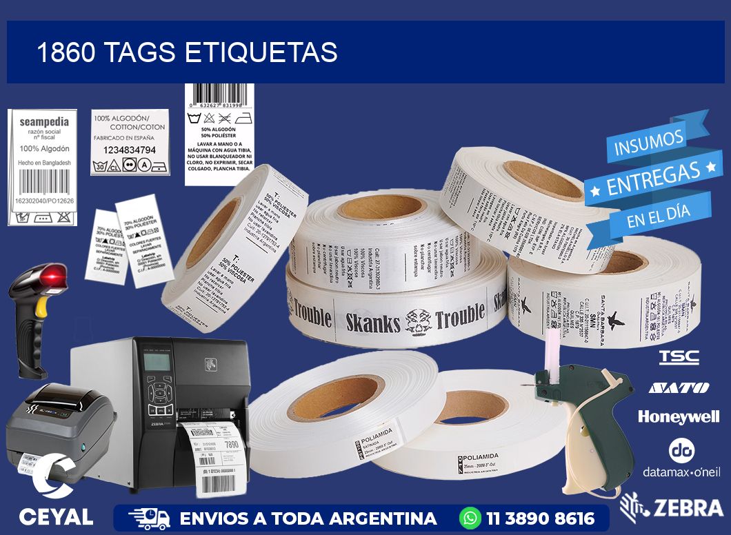 1860 TAGS ETIQUETAS