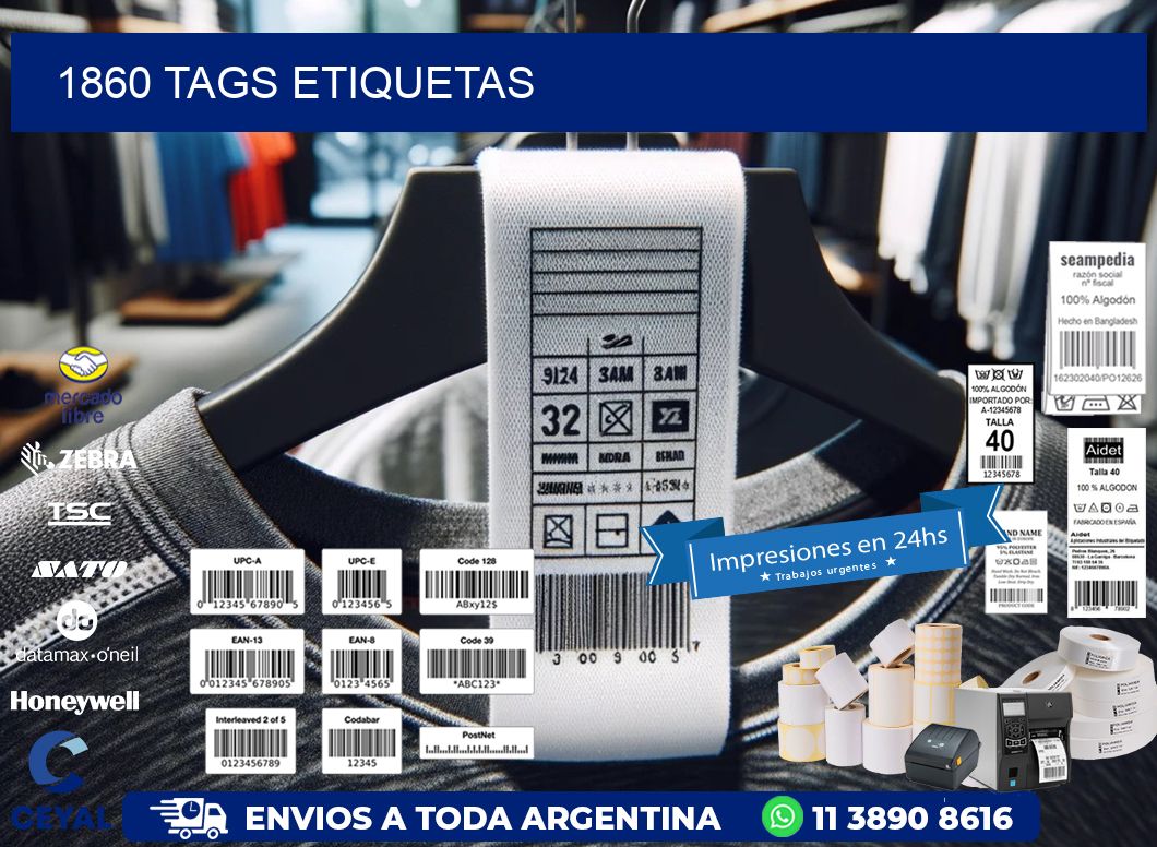 1860 TAGS ETIQUETAS