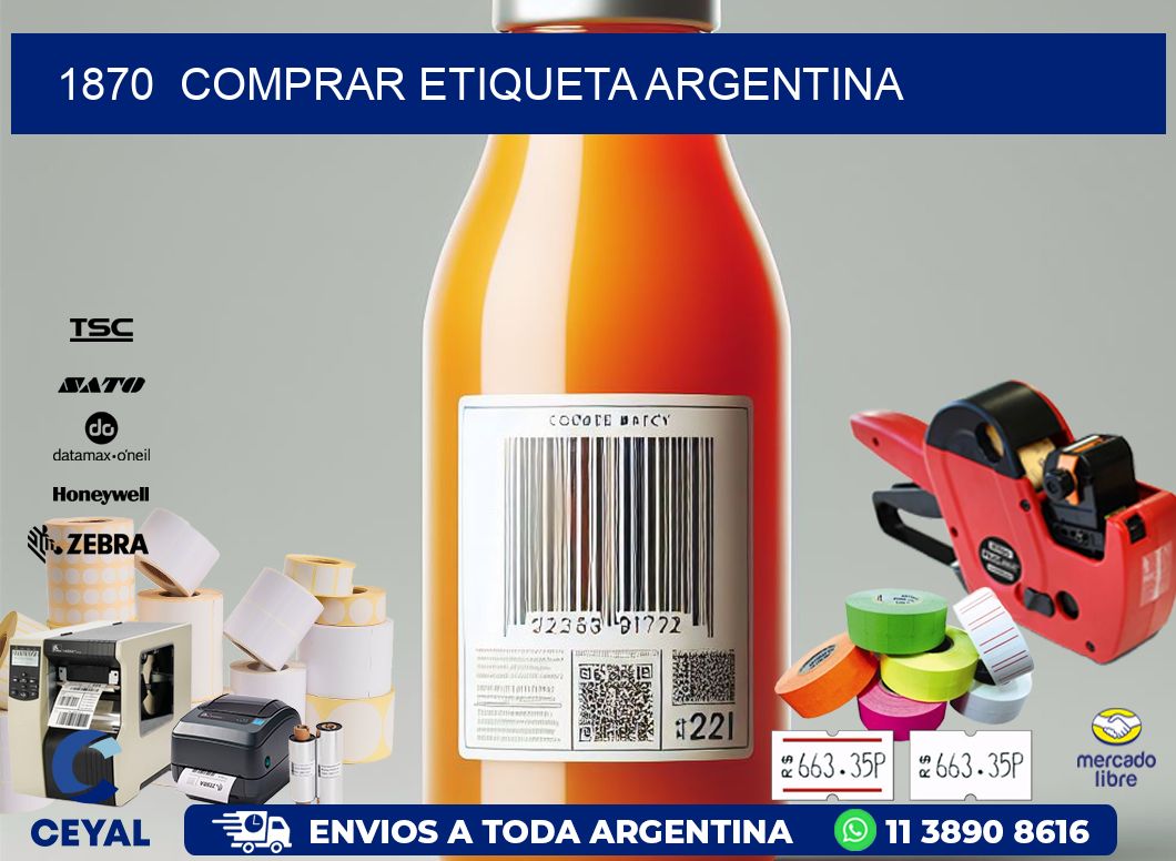 1870  COMPRAR ETIQUETA ARGENTINA