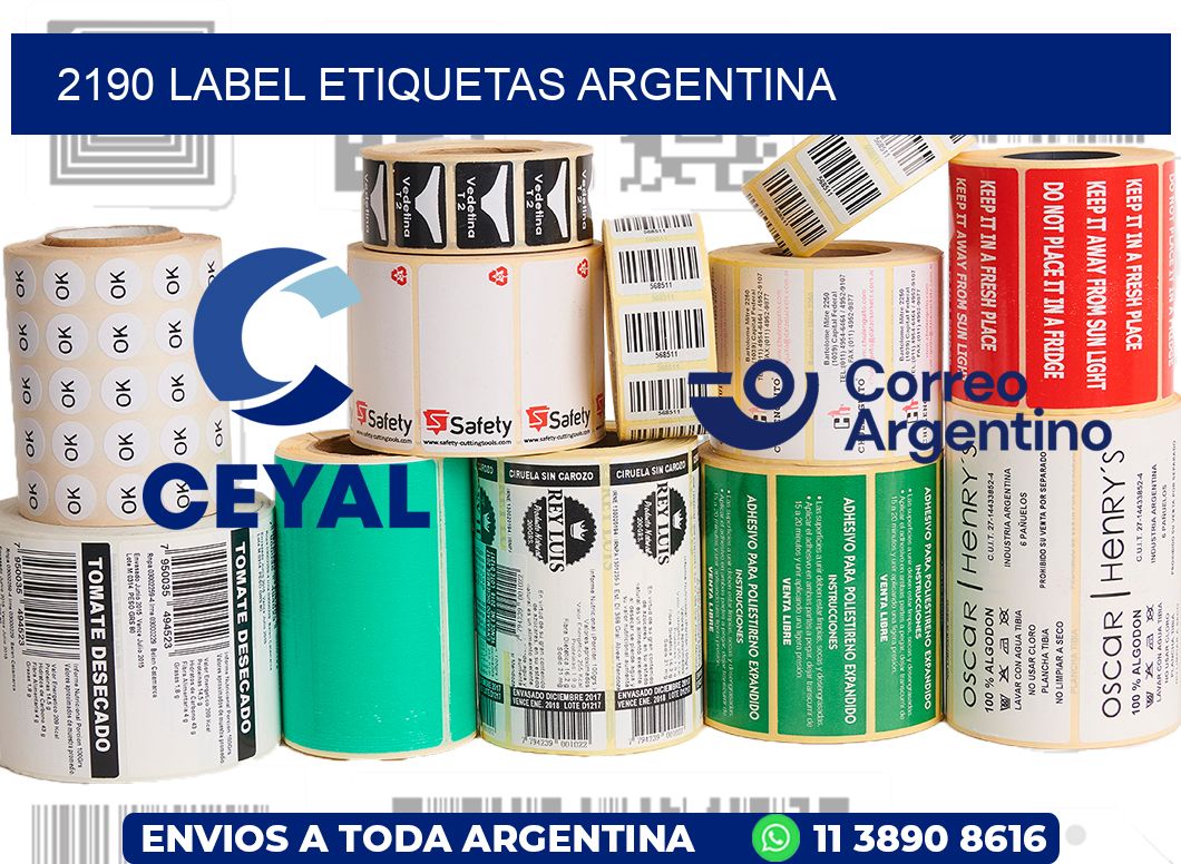 2190 LABEL ETIQUETAS ARGENTINA