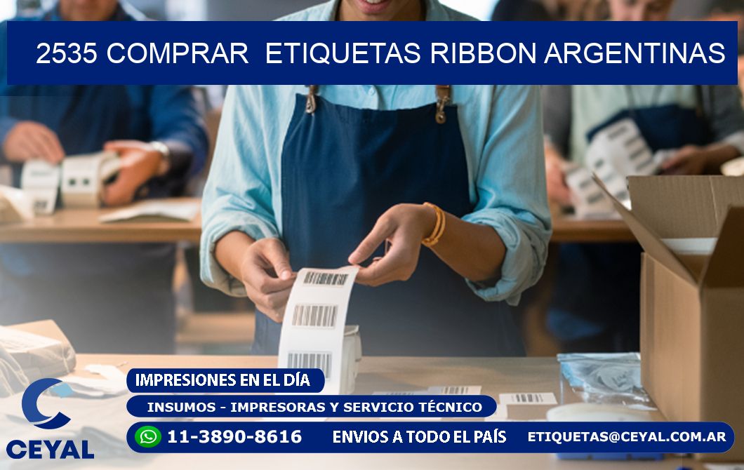 2535 COMPRAR  ETIQUETAS RIBBON ARGENTINAS