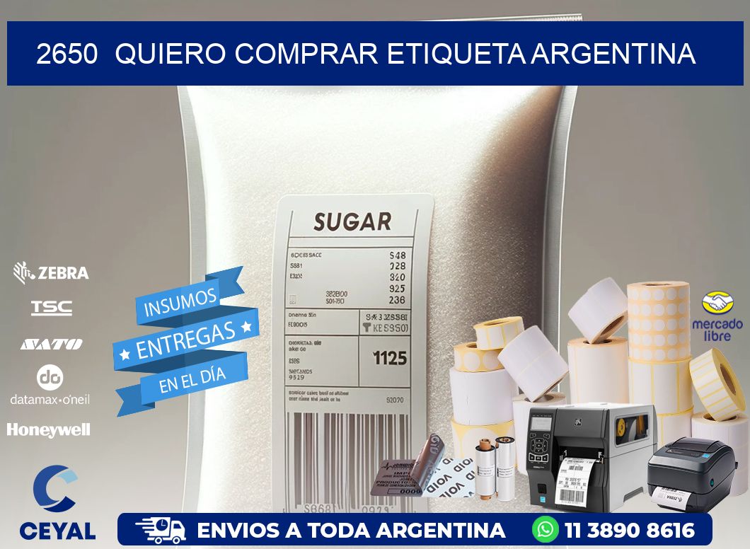 2650  QUIERO COMPRAR ETIQUETA ARGENTINA