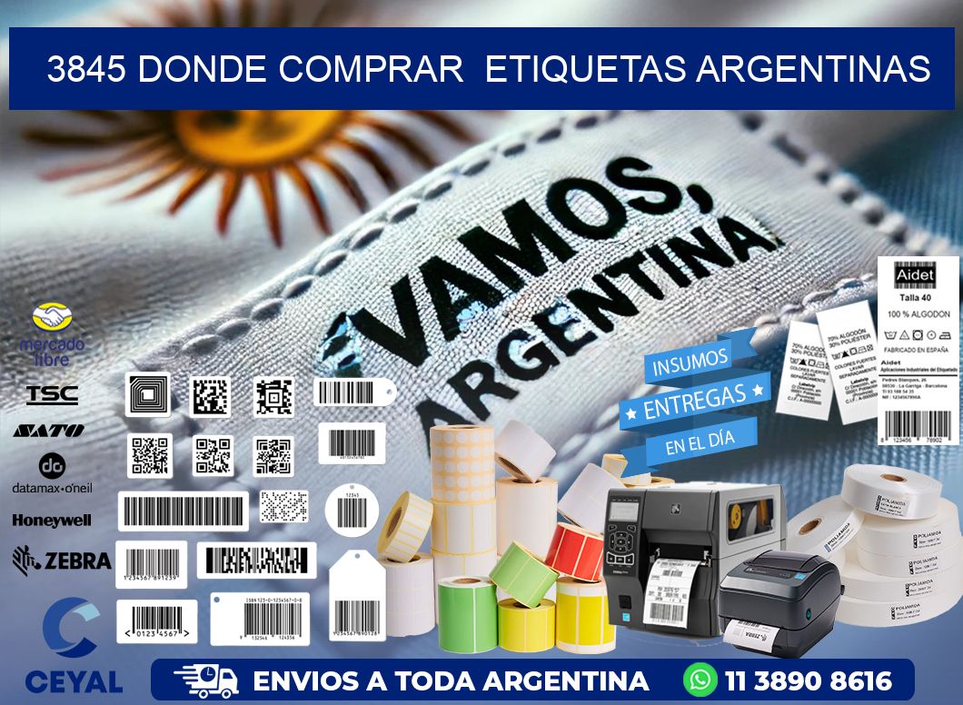 3845 DONDE COMPRAR  ETIQUETAS ARGENTINAS
