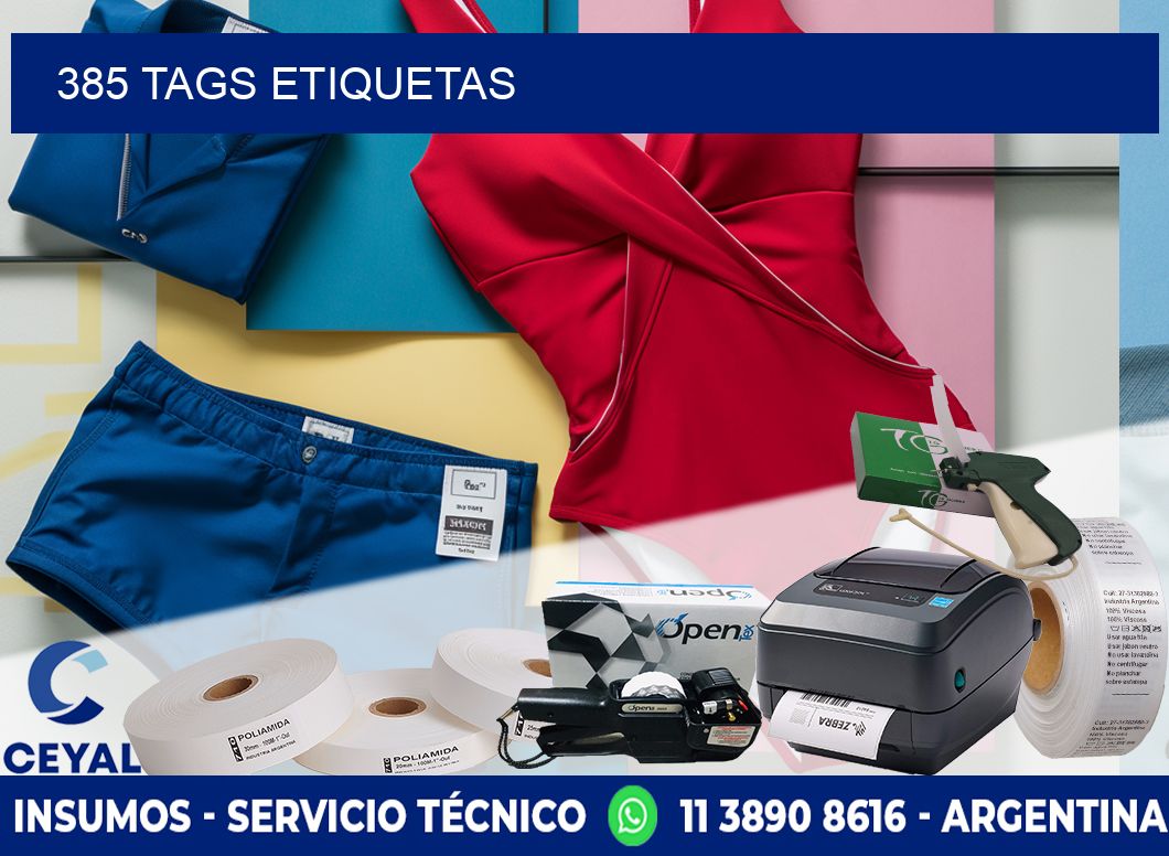 385 TAGS ETIQUETAS