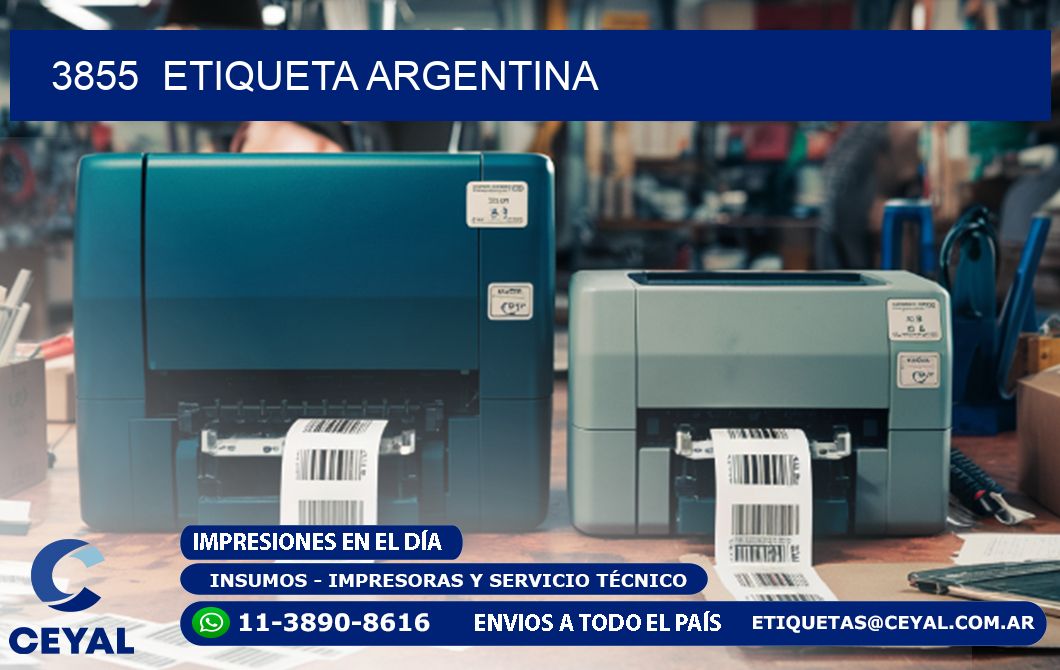 3855  ETIQUETA ARGENTINA