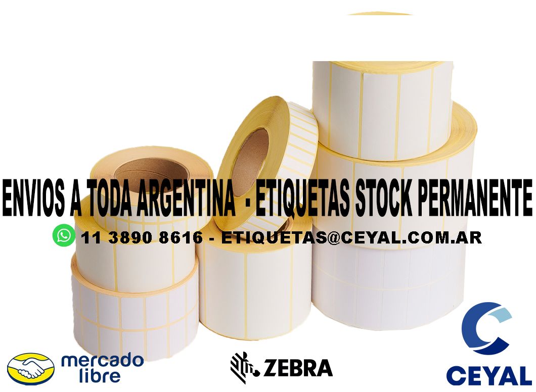 4000 ETIQUETAS PAPEL 20 x 83