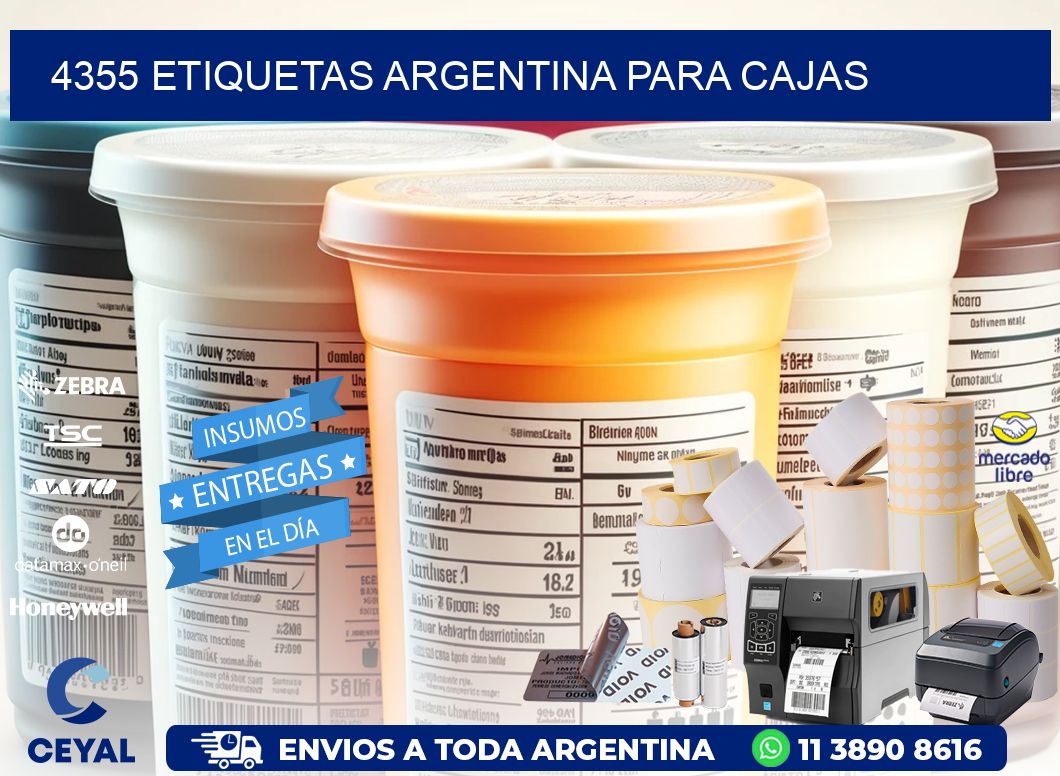 4355 ETIQUETAS ARGENTINA PARA CAJAS