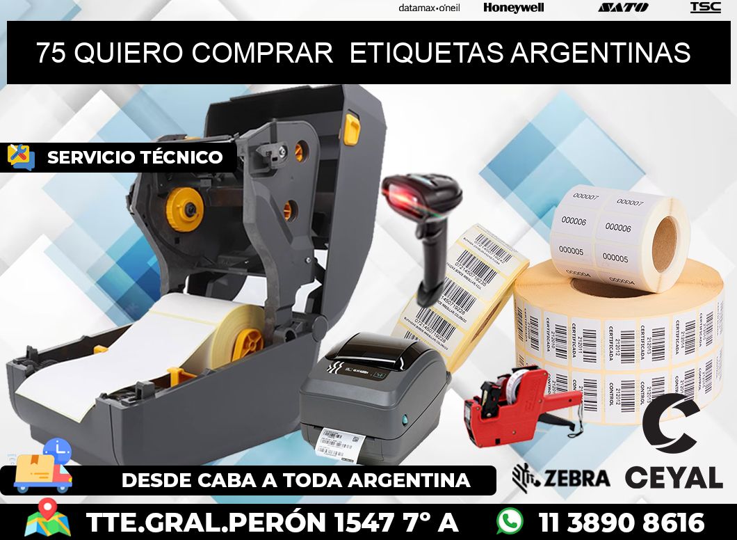 75 QUIERO COMPRAR  ETIQUETAS ARGENTINAS