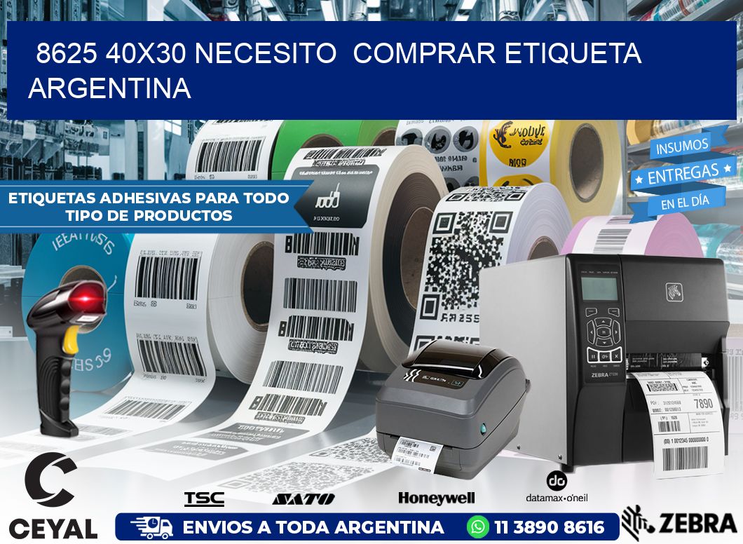 8625 40X30 NECESITO  COMPRAR ETIQUETA ARGENTINA