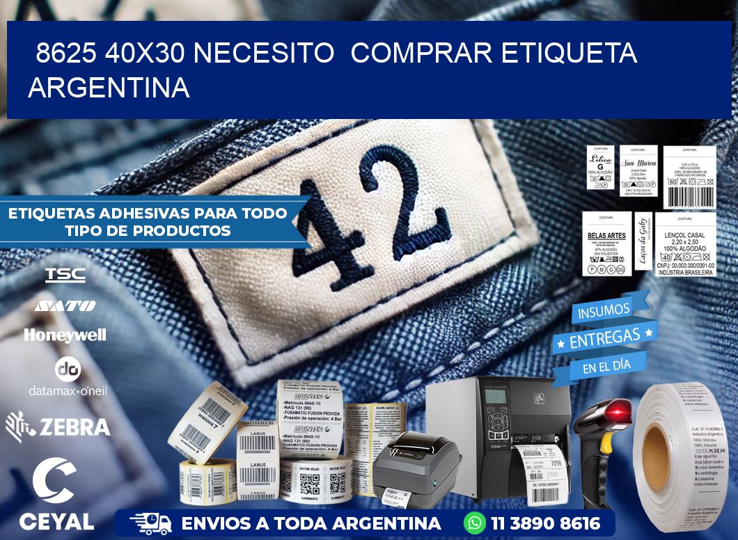 8625 40X30 NECESITO  COMPRAR ETIQUETA ARGENTINA