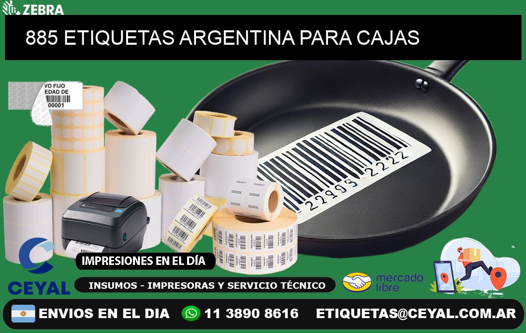 885 ETIQUETAS ARGENTINA PARA CAJAS