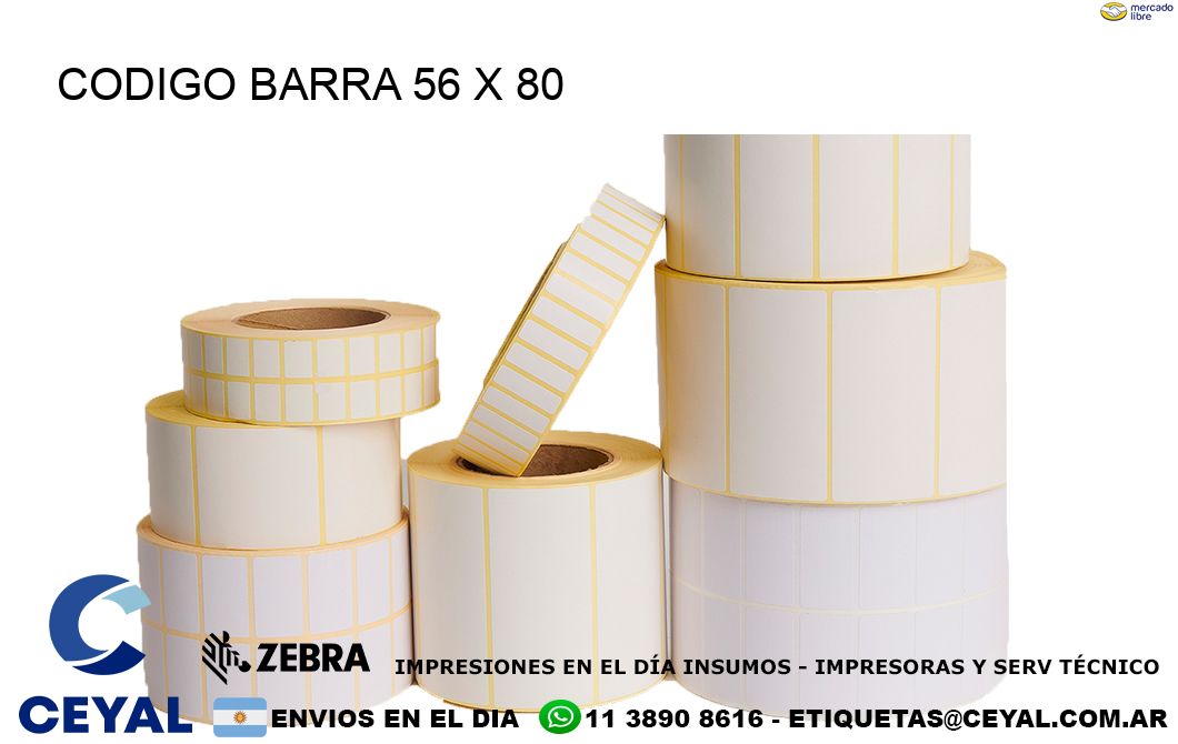 CODIGO BARRA 56 x 80