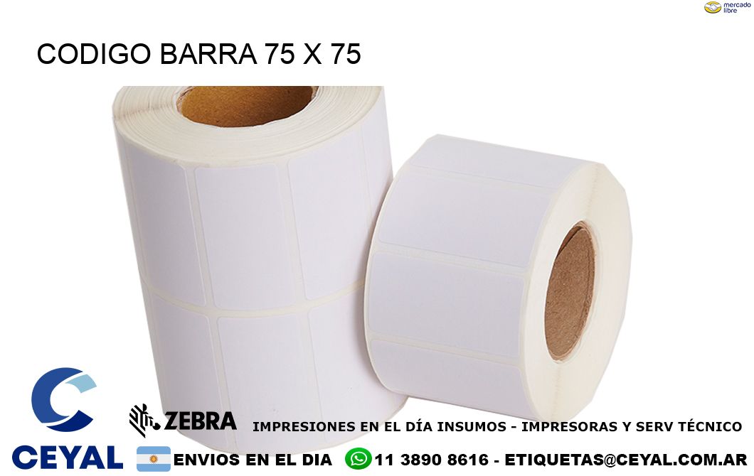 CODIGO BARRA 75 x 75