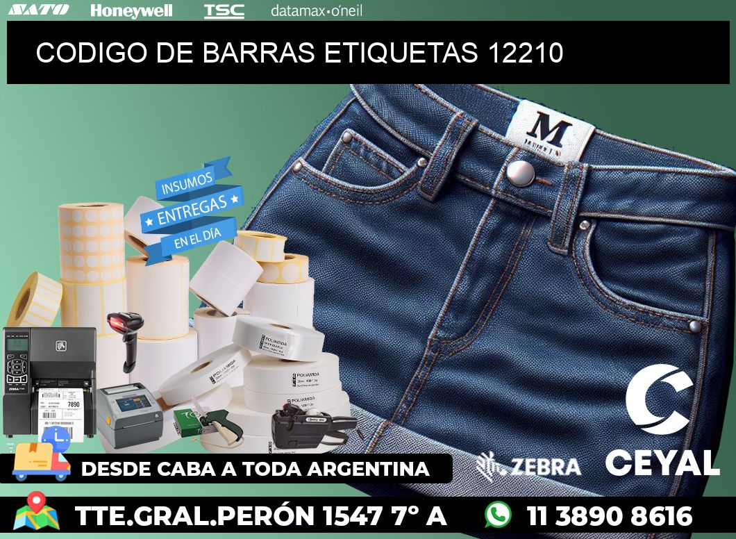 CODIGO DE BARRAS ETIQUETAS 12210