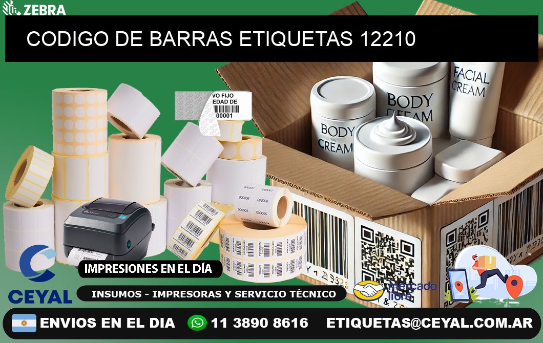 CODIGO DE BARRAS ETIQUETAS 12210