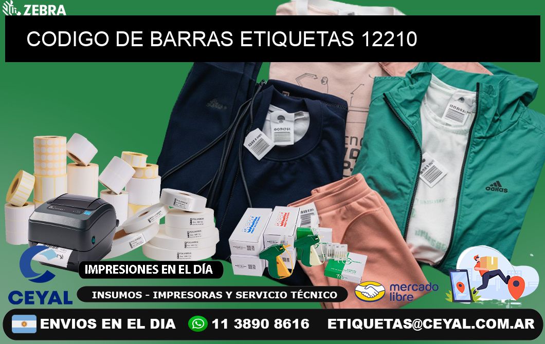 CODIGO DE BARRAS ETIQUETAS 12210