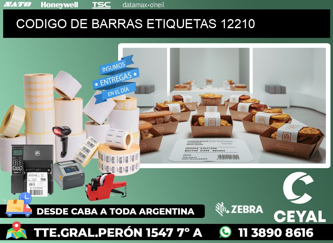 CODIGO DE BARRAS ETIQUETAS 12210