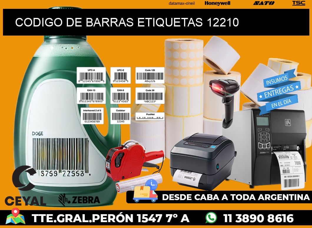 CODIGO DE BARRAS ETIQUETAS 12210