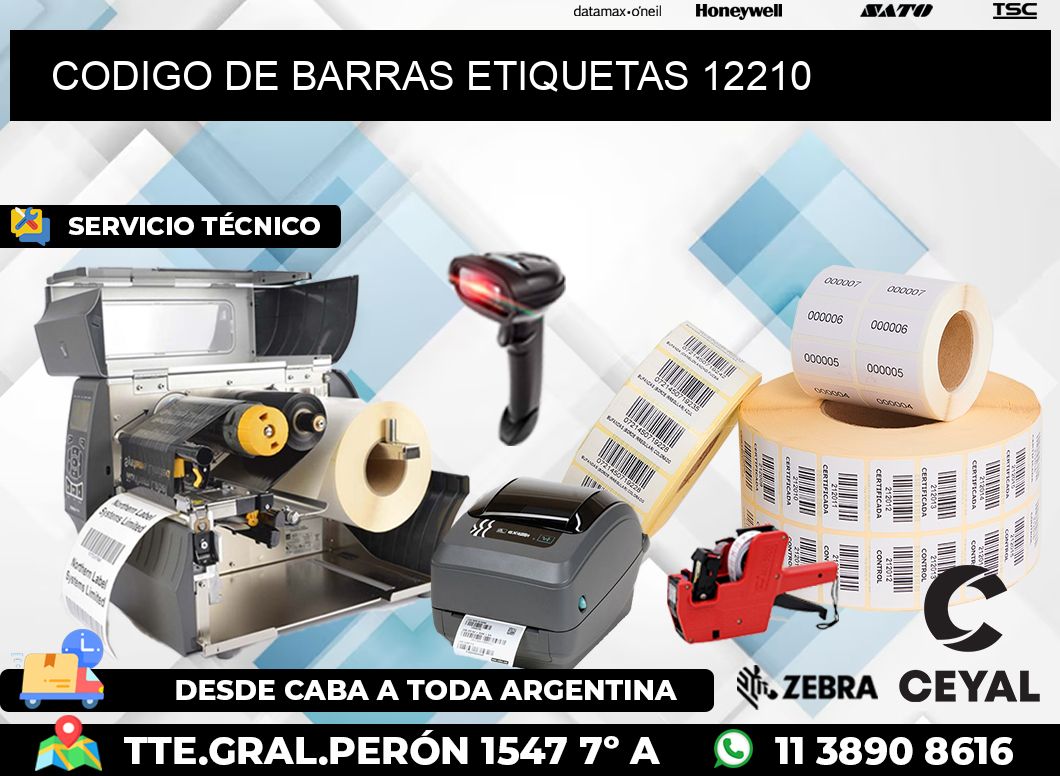 CODIGO DE BARRAS ETIQUETAS 12210