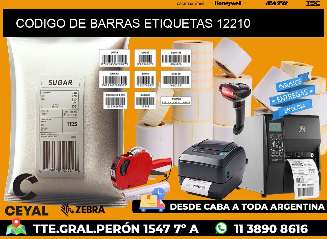 CODIGO DE BARRAS ETIQUETAS 12210