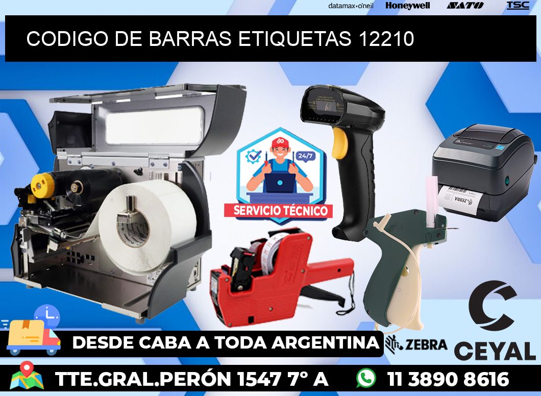 CODIGO DE BARRAS ETIQUETAS 12210