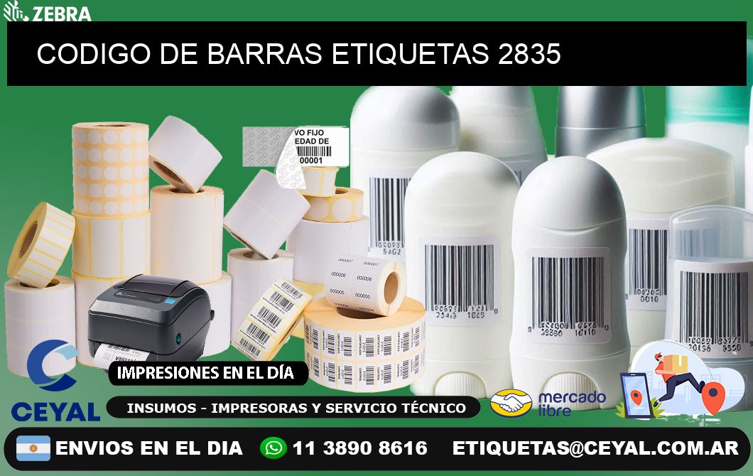CODIGO DE BARRAS ETIQUETAS 2835