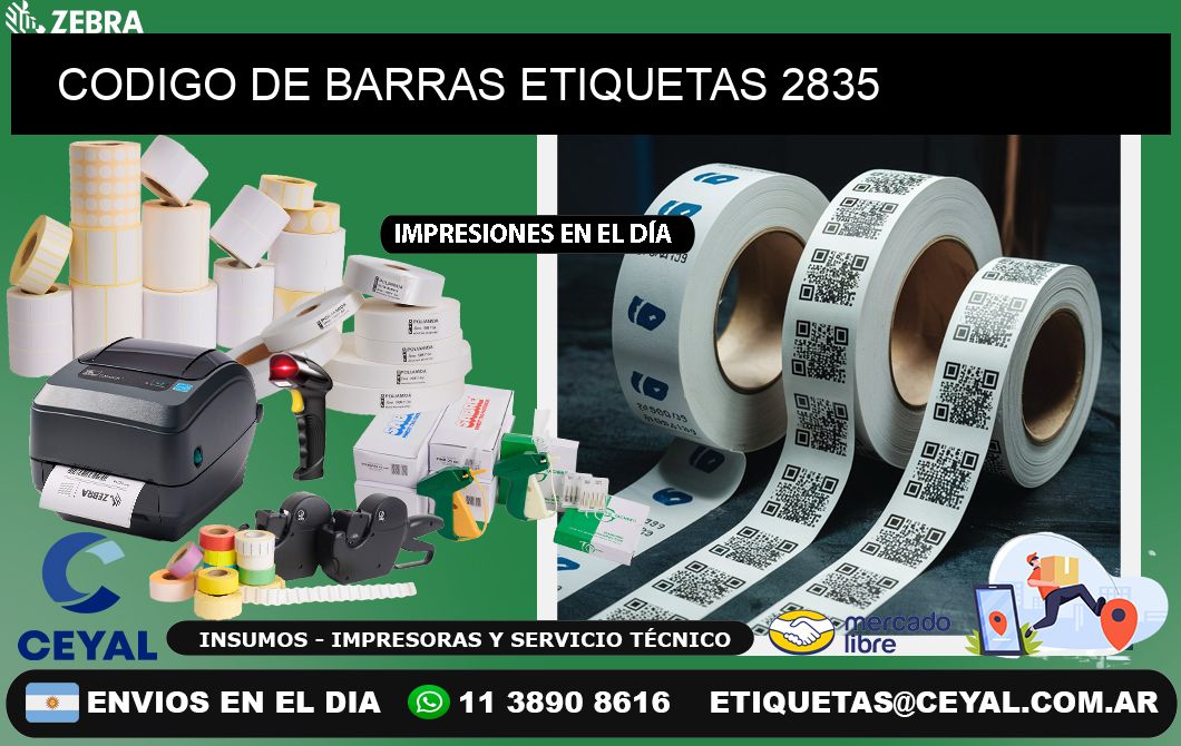 CODIGO DE BARRAS ETIQUETAS 2835